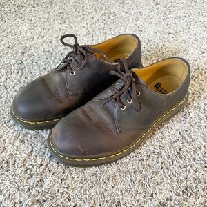 Dr. Martens Dark Brown Leather Oxfords